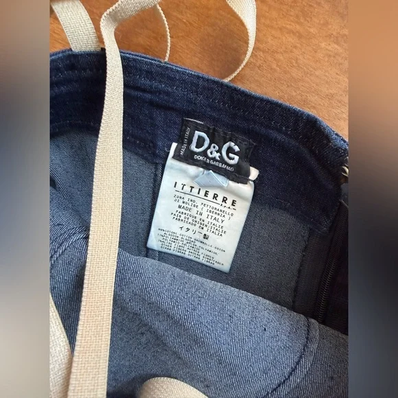 D&G Dolce & Gabbana Denim dress SZ 40 - Picture 3 of 5
